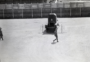 Training the driver of an SVC armoured car, Shanghai