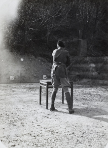 Target practice, Armoured Car Company volunteer training, Shanghai