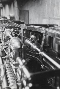 Gearing in a factory machine, Pudong, Shanghai