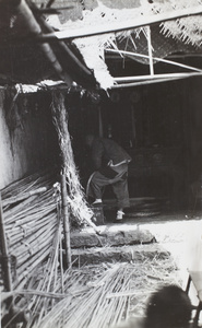 A basket maker at work