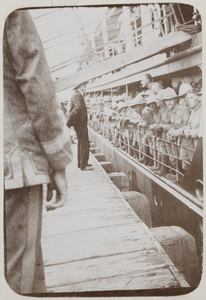 2nd South Wales Borderers, on ss Shuntien, at Tianjin, bound for Qingdao