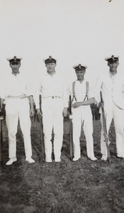 F. Hagger and other sailors, with rifles, Weihai (威海)