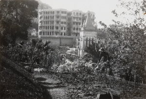 Watering plants, Botanical Gardens, Hong Kong