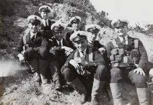 Royal Navy Range Party sailors, Stonecutters Island, Hong Kong