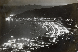 Wanchai and Admiralty at night, Hong Kong