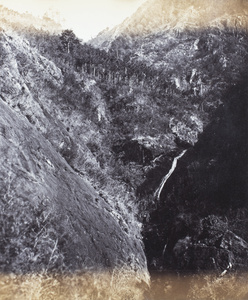 A waterfall in a mountain gorge, Fujian