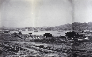 Part 1 of a panorama of the port of Xiamen, seen from Gulangyu