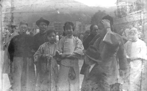 Group in a street