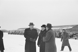 Waiting at the airport (Ernest Bevin’s visit), Moscow, December 1945