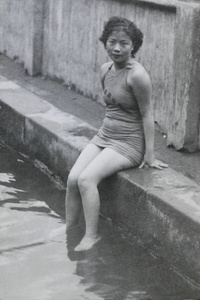 Liu Shengyi in bathing costume, Northern Hot Springs
