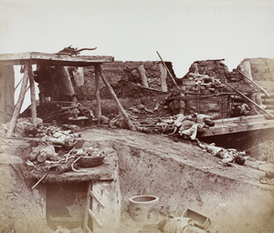 Interior of the English entrance to the North Taku Fort