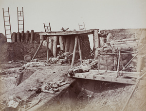 Interior of Angle of North Taku Fort soon after its capture