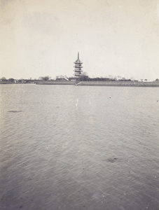 A pagoda by a river