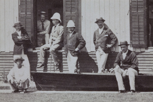 Men at Upper Boat House, Markham Road, Shanghai