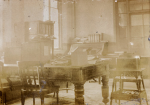 Hedgeland's desk in the Tientsin Custom House