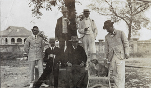 Customs men at  the Peking Club in 1904
