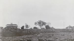 The Nanning Bund, showing Custom House high and dry