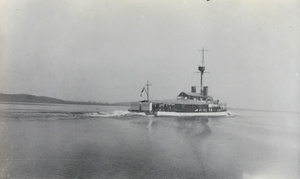 The 'Tarantuala' steaming along a river