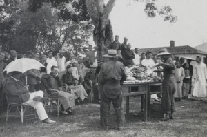 Preparing to burn opium at Nanning