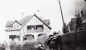 A house known as ‘No 1 Dennartt Estate’, after snowfall, Shanghai