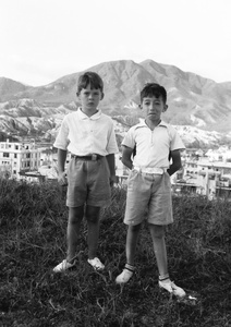 Olav Kulstad and Jim Hutchinson, Kadoorie Hill, Hong Kong