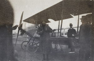 Katherine Stinson and her airplane, Jiangwan airfield, Shanghai