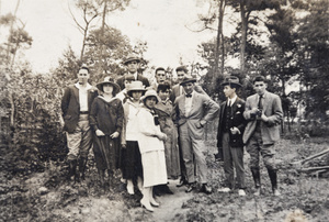 Hutchinson family members and friends on a day trip, Shanghai