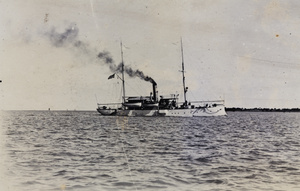 Steamer flying the American flag, Huangpu, near Shanghai