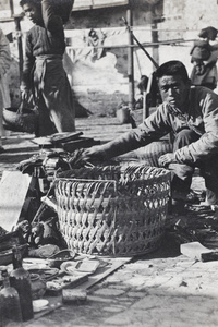 Pedlars at a street market