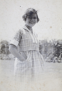 Hannah in the garden, 35 Tongshan Road, Hongkou, Shanghai