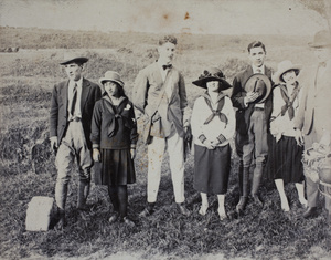 John Henderson, Maggie and Bill Hutchinson, with Mabel Parker and other friends on a day trip to Kunshan