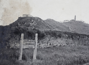 View of Kunshan, looking up the hill from the outside of the old city wall