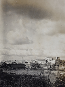 View from Tom Hutchinson's window looking to the vegetable garden of 35 Tongshan Road, Hongkou, Shanghai