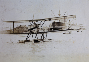 Three Douglas World Cruiser planes, taking part in the first flight around the world, on the Huangpu, Shanghai, June 1924