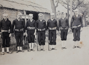 American Marines from the USS Barker, Tongshan Road, Hongkou, Shanghai