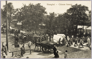 Chinese funeral procession, Shanghai