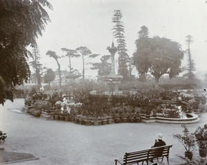 Fountain in Hong Kong public gardens