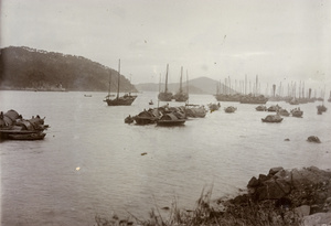 Boats at anchor, Hong Kong