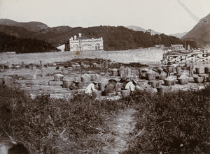 Drying fish in the sun, Aberdeen, Hong Kong