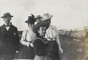 An outing on Kiukiang city wall, 1901