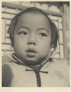 Girl with hair ornament