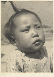 Girl with hair ornament