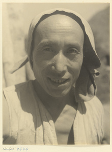 Man from the 'Lost Tribe' country wearing a headcloth