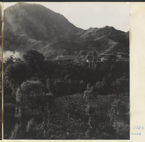 Mountains and Pei-pien-ch'iao Village [sic] in the Lost Tribe country