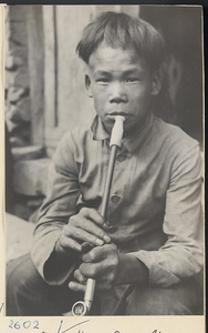 Man smoking a pipe in the Lost Tribe country