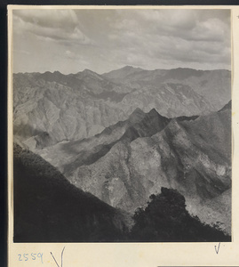 View of the mountains from Sheng mi zhi tang Monastery