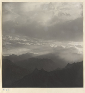 View of the mountains from Sheng mi zhi tang Monastery