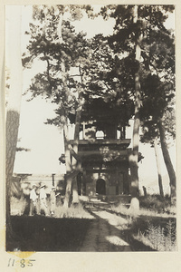 Drum tower or bell tower at Pu luo si