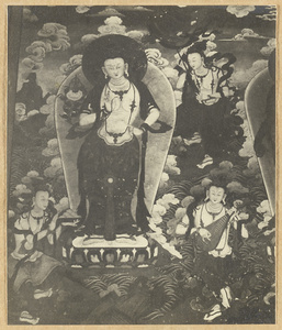 Detail of a Buddhist mural in Da xiong bao dian at Da Fo si