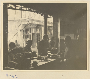 Customers at a shop in Baoding